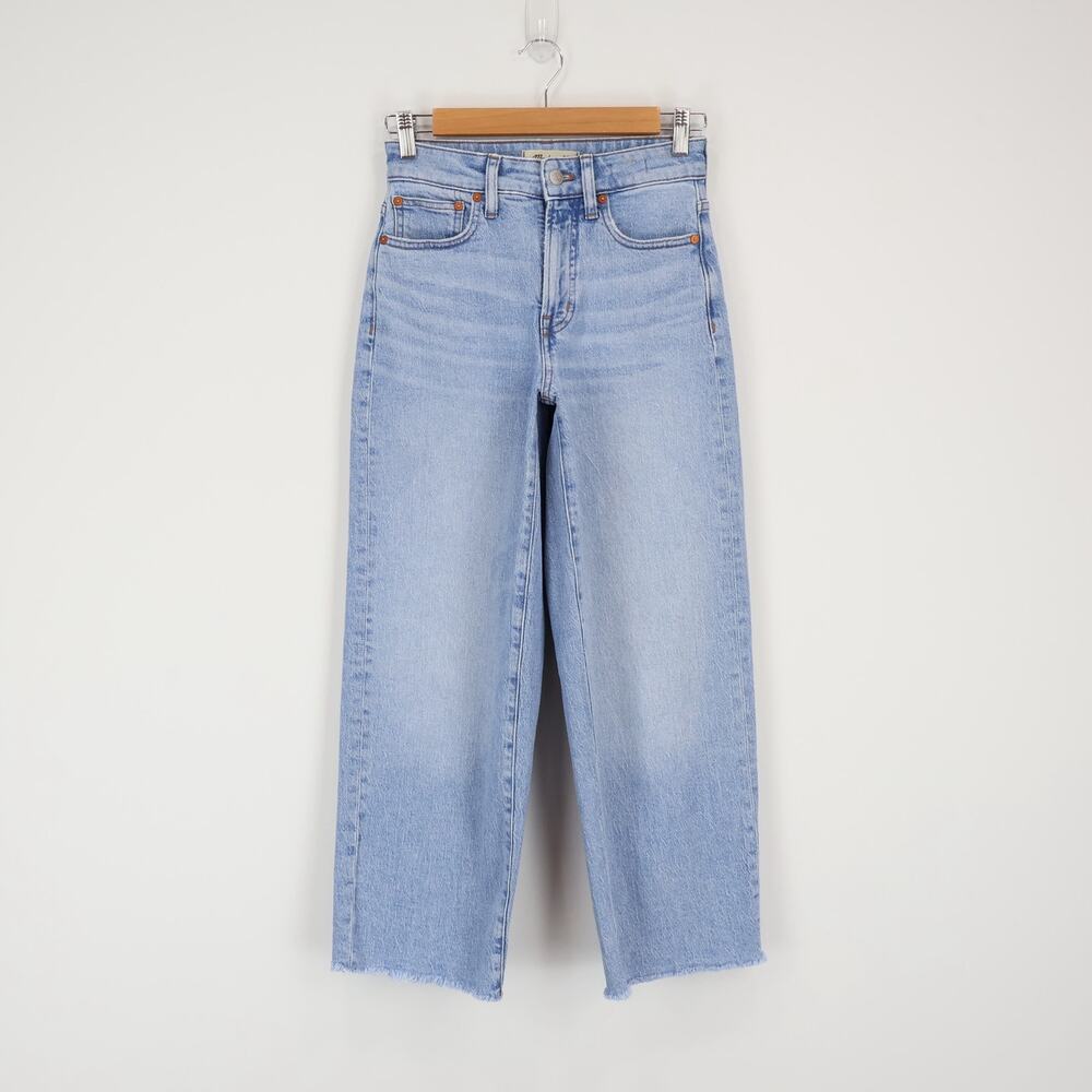 Madewell The Curvy Perfect Vintage Wide-Leg Crop Jean Altoona Wash Size 24 - Picture 2 of 7